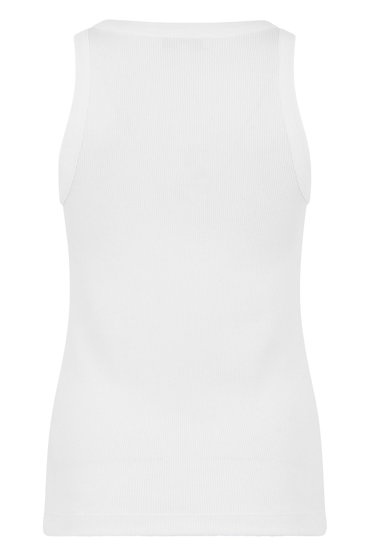 Top in mixed cotton ribbed RTW