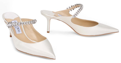 Jimmy Choo Pointed décolletage with rhinestones