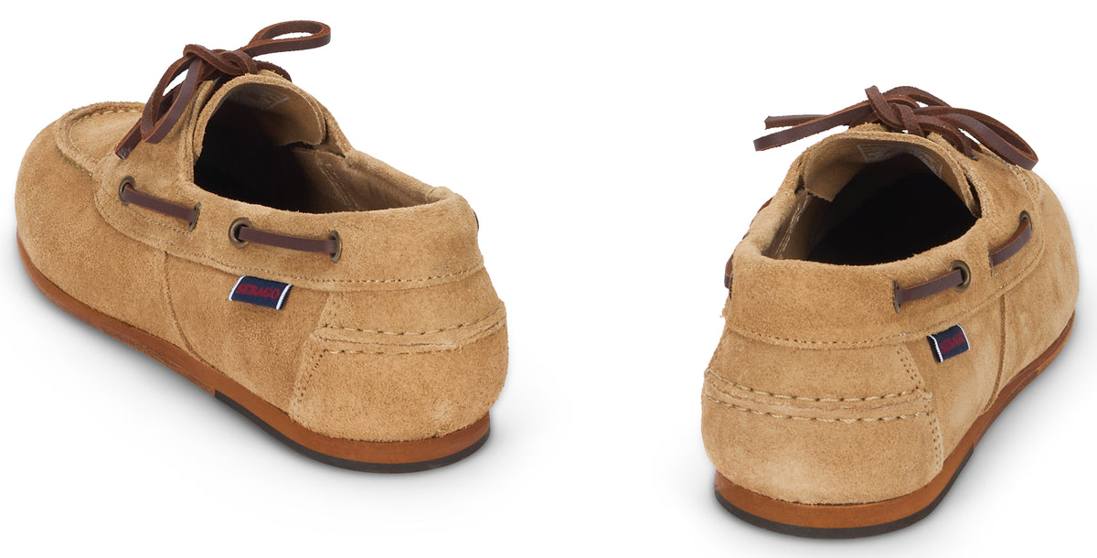 Boat shoes in suede leather SHOES