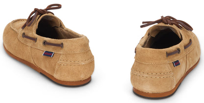 Boat shoes in suede leather SHOES