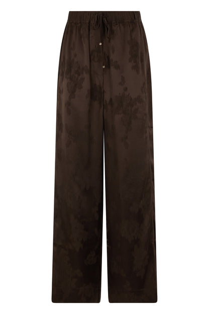 Satin pants with elastic waistband RTW