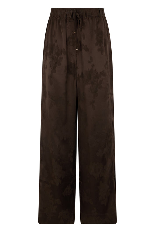 Satin pants with elastic waistband RTW