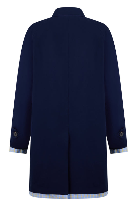 Single-breasted cotton poplin coat RTW