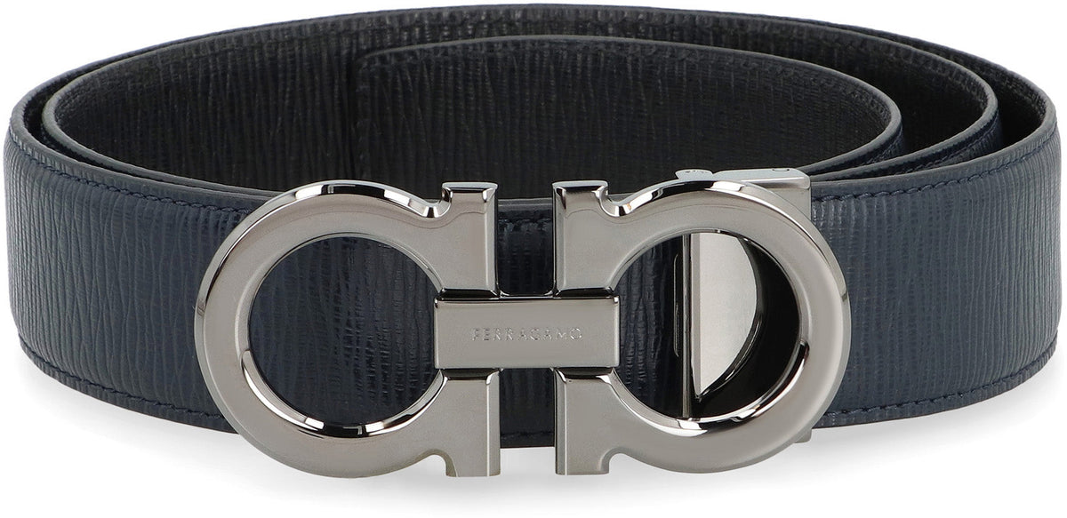 Gancini Reversible leather belt ACC
