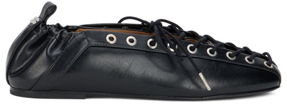Ballet shoes with eyelets SHOES