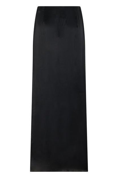 Long skirt with draping RTW