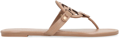 Miller flip-flops in leather RTW