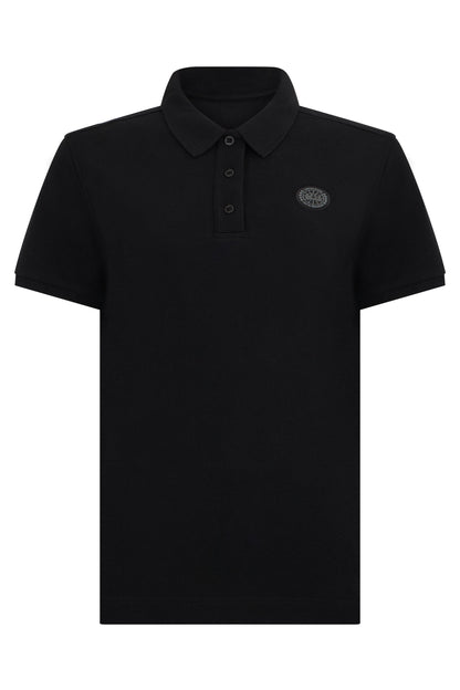 Canada Goose Black cotton polo with elegant logo