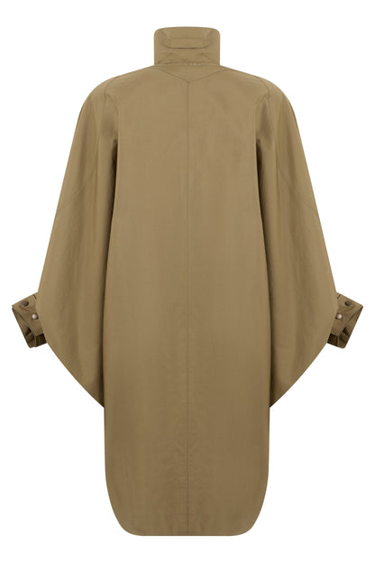 Oversized coat in poplin RTW
