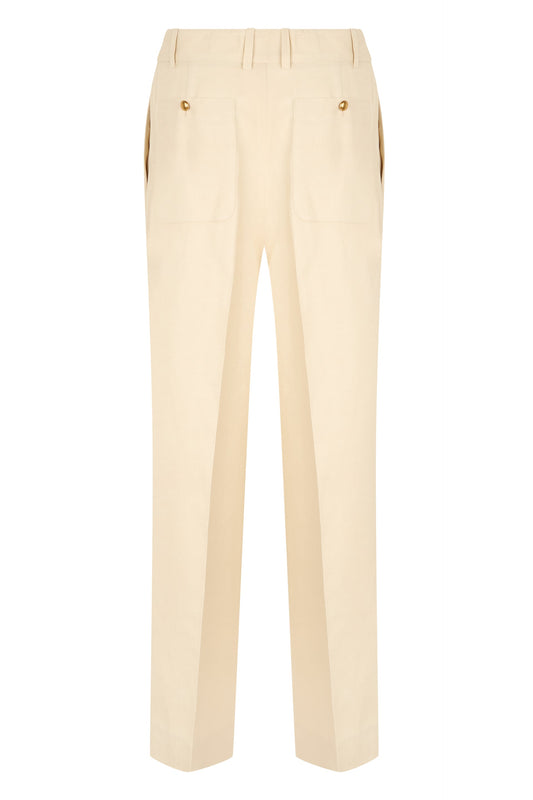 Pants in a viscose and linen blend RTW