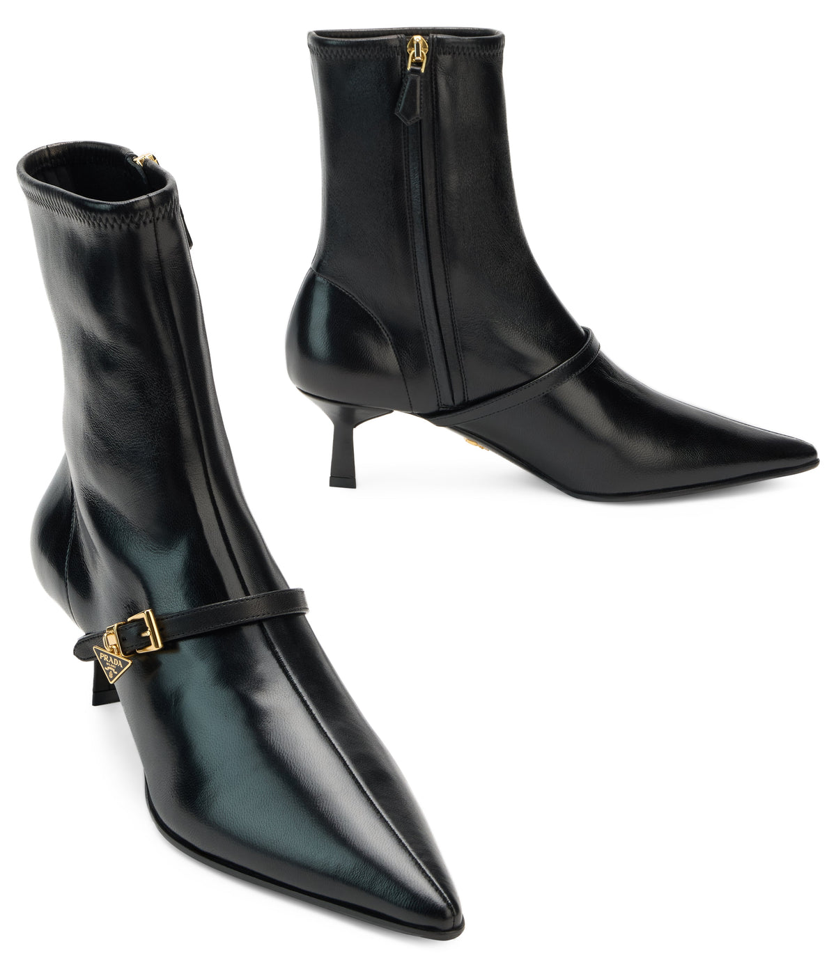 Stretch napa ankle boots SHOES