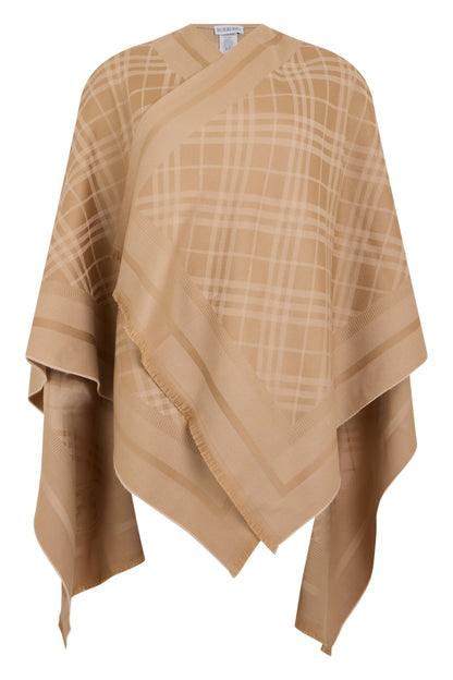 Burberry tartan poncho