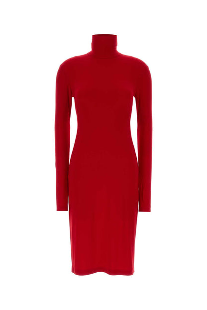 LONG SLEEVE TURTLENECK DRESS TO KNEE DRESSES