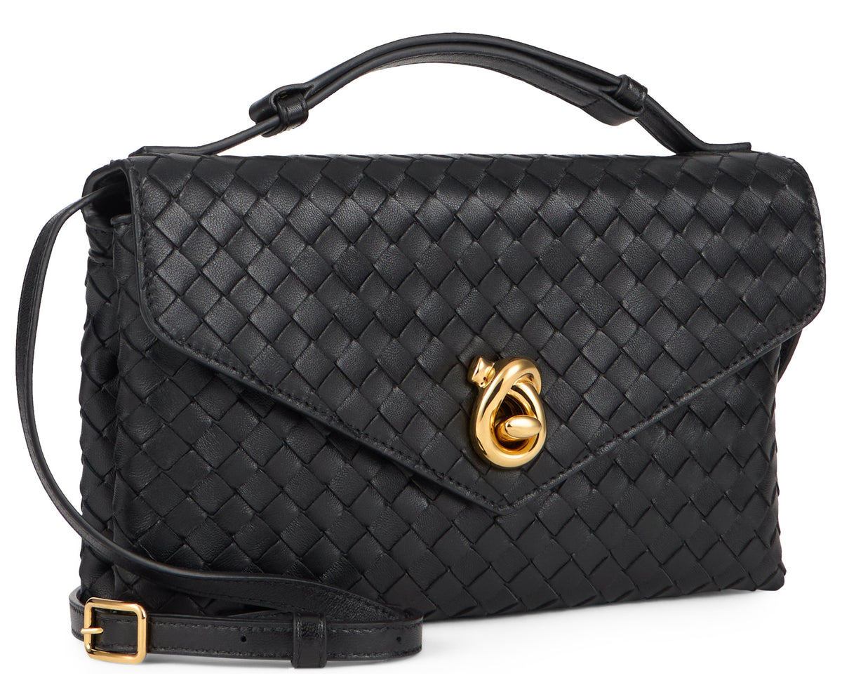 Knot lock in leather RTW