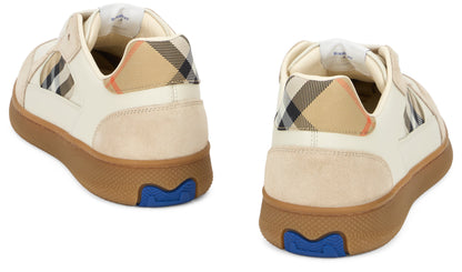 Sneakers with tartan details SHOES