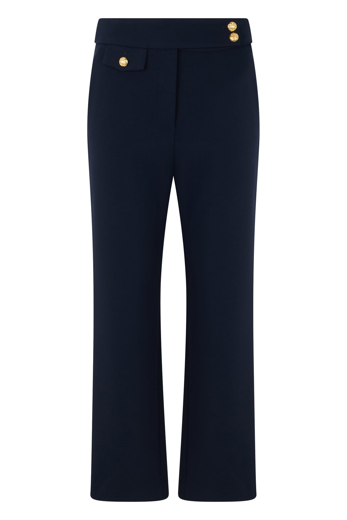 Slim trousers with decorative buttons RTW