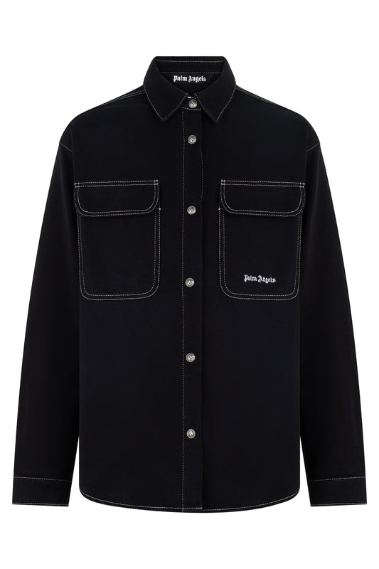 Cotton shirt with applied pockets RTW