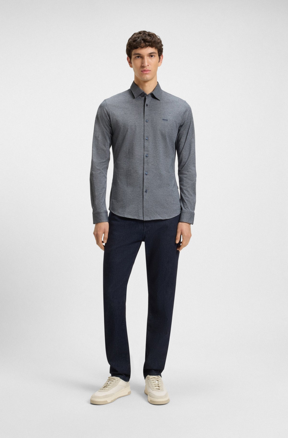 Long sleeve shirt in cotton jersey RTW