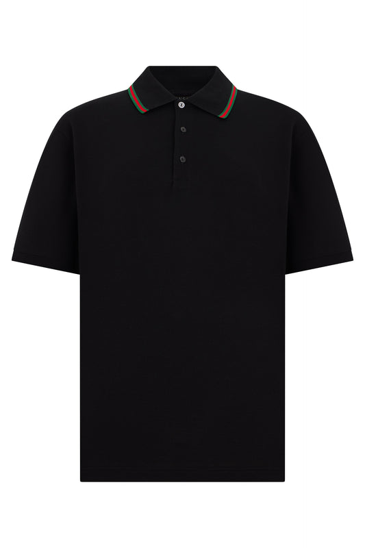 Short-sleeved polo with web band RTW