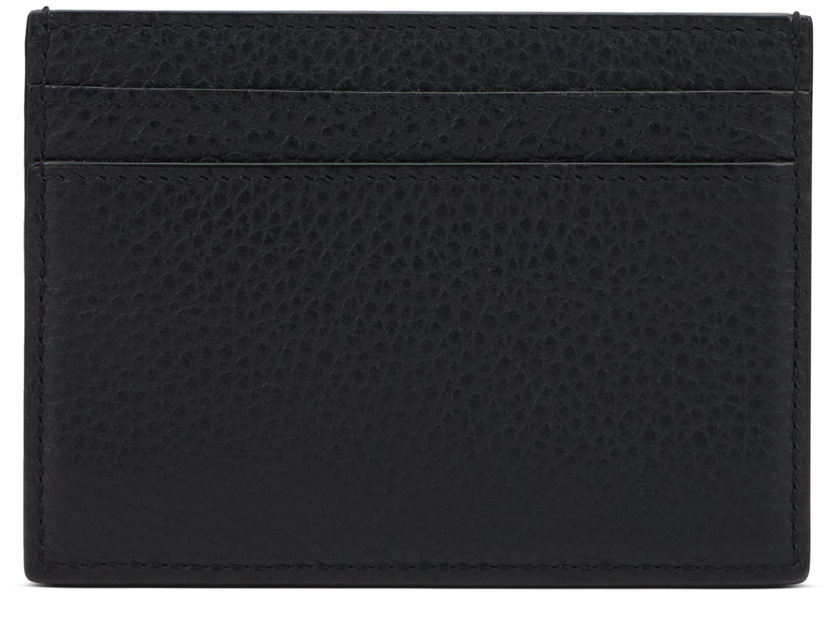 Leather card holder with logo RTW