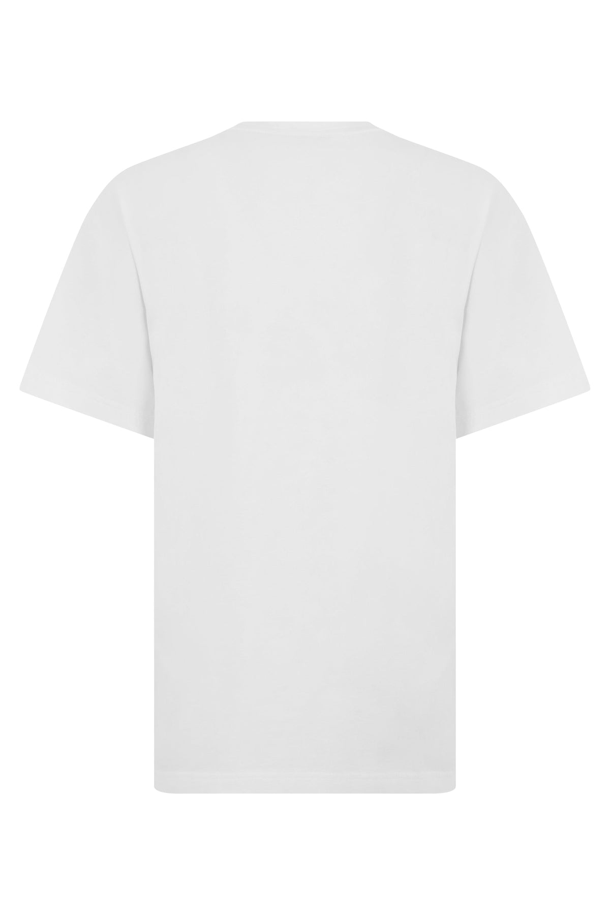 White cotton T-shirt with colorful logo RTW