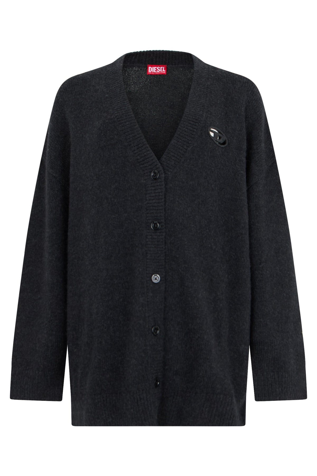 Cardigan with buttons and logo RTW