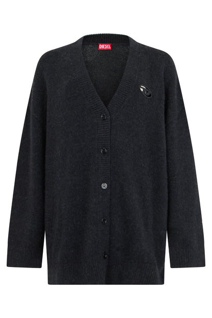 Cardigan with buttons and logo RTW
