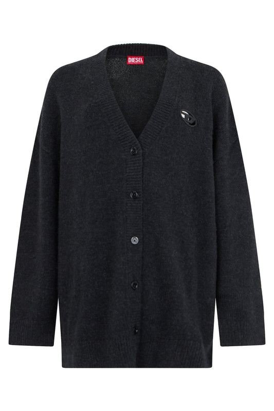 Cardigan with buttons and logo RTW
