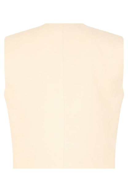Vest in viscose-linen blend RTW