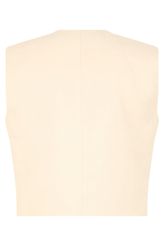 Vest in viscose-linen blend RTW