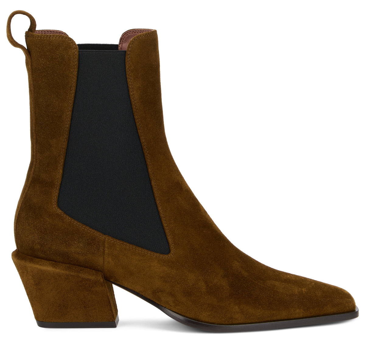 Pointed suede boots SHOES