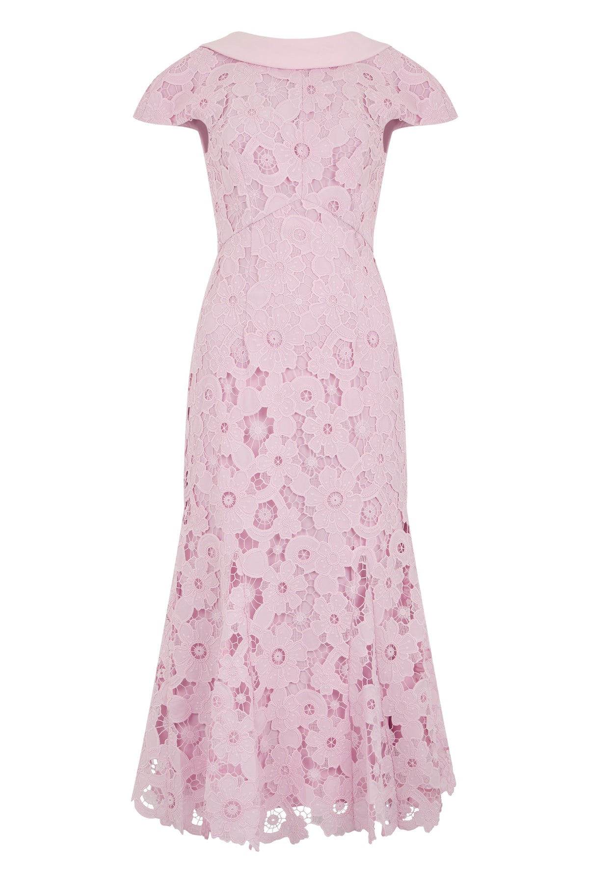 Midi lace dress with a back neckline RTW