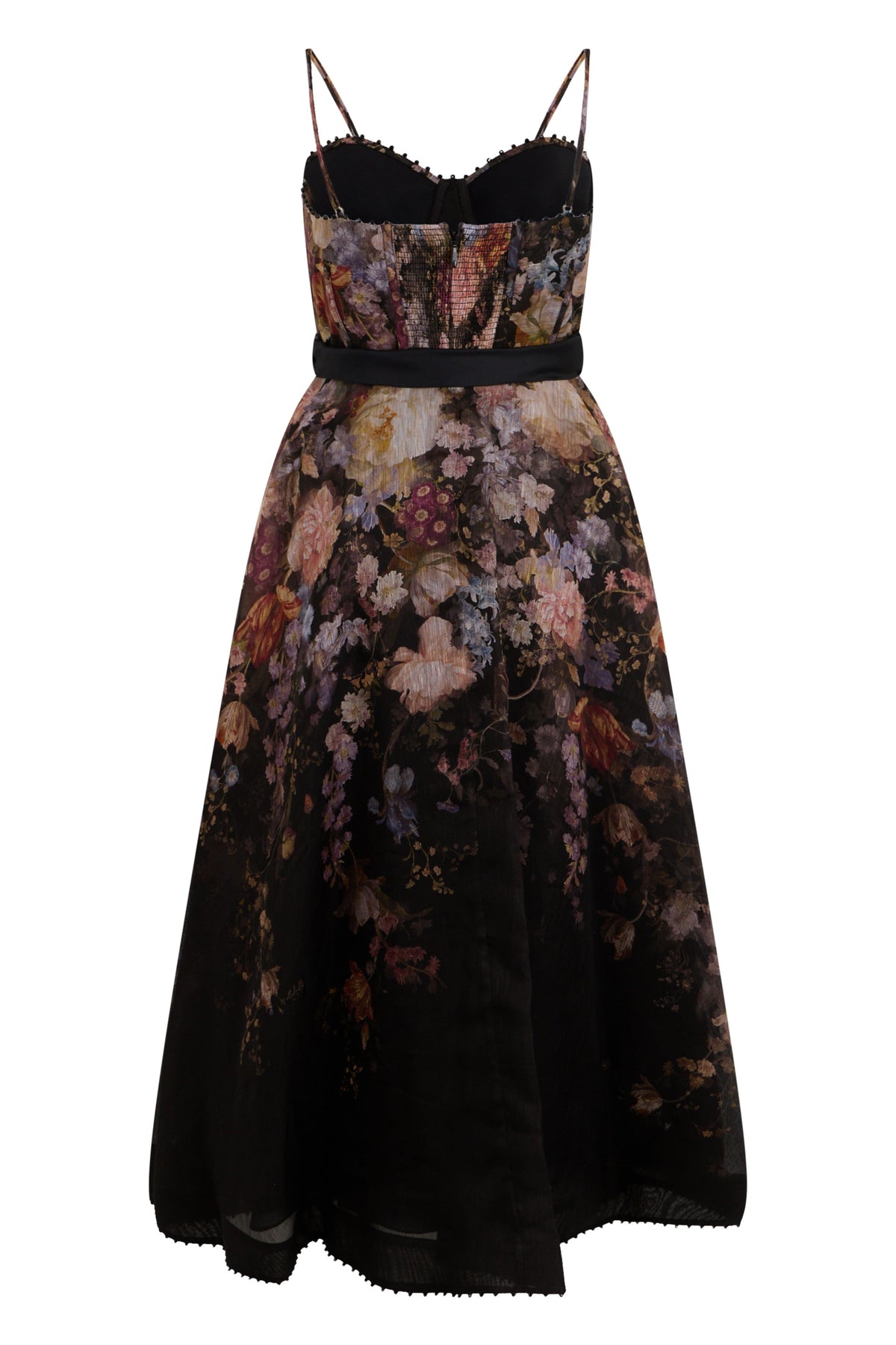Long floral dress with thin straps RTW