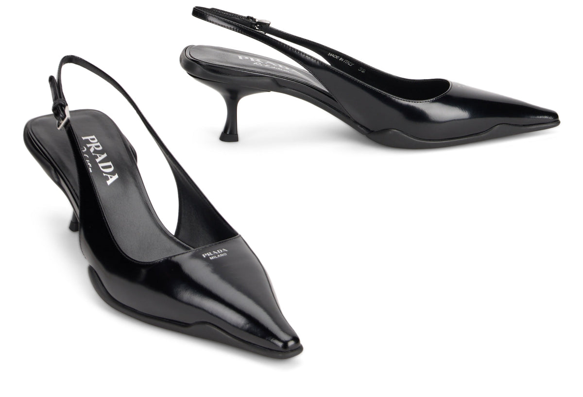Slingback shoe in leather SHOES