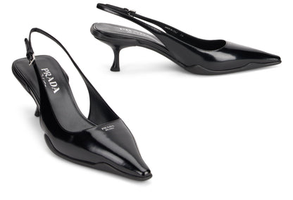 Slingback shoe in leather SHOES