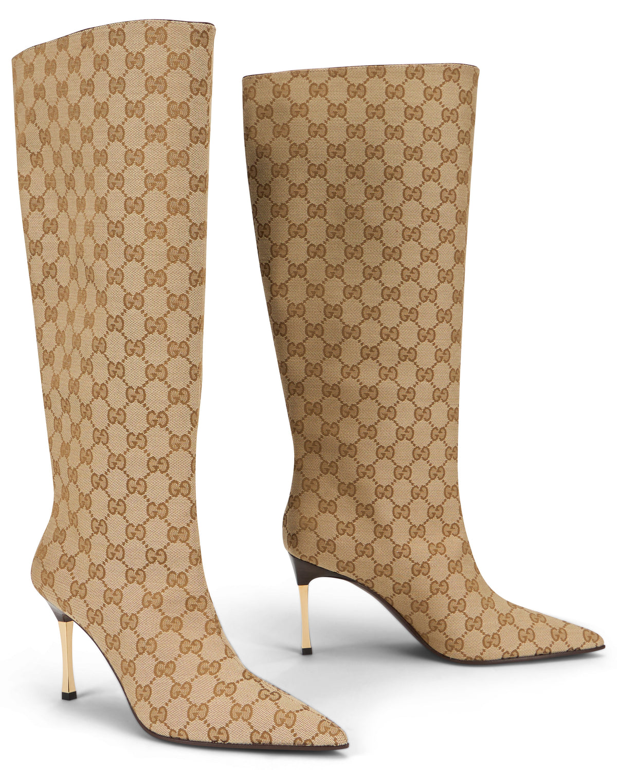 High Beige Boot with Stiletto Heel SHOES