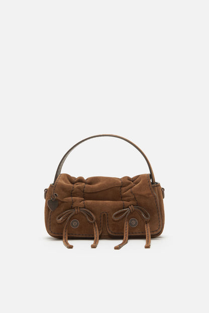 Acne Studios Multipocket micro crossbody suede