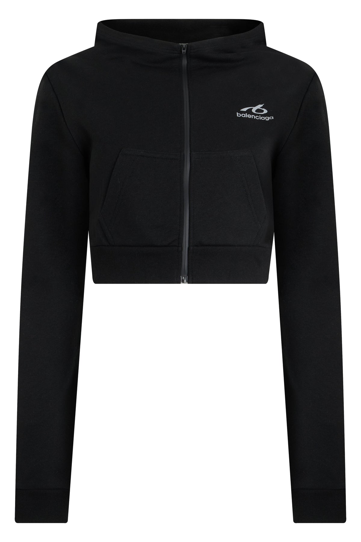Cropped hoodie with zip and hood RTW