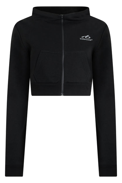 Cropped hoodie with zip and hood RTW