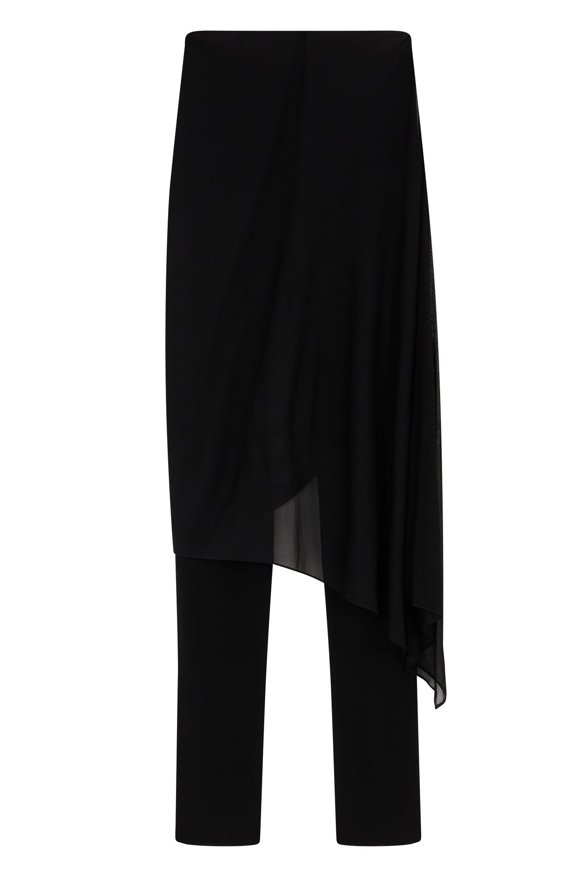 Pants with asymmetrical skirt RTW