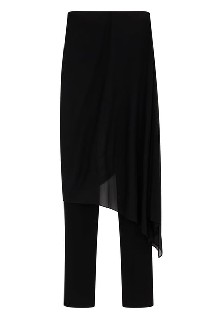 Pants with asymmetrical skirt RTW