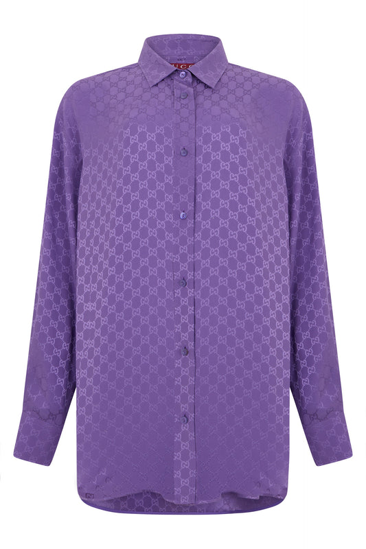 Silk monogram shirt RTW