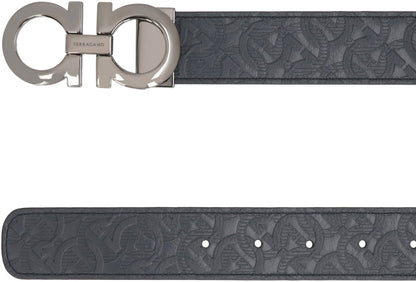 Logo buckle leather belt ACC