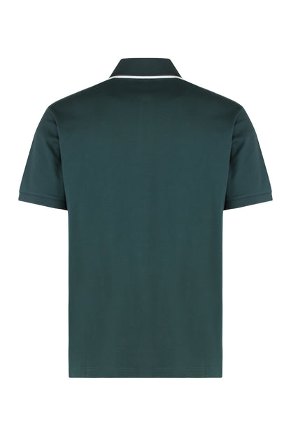 Piqué cotton polo with embroidery RTW