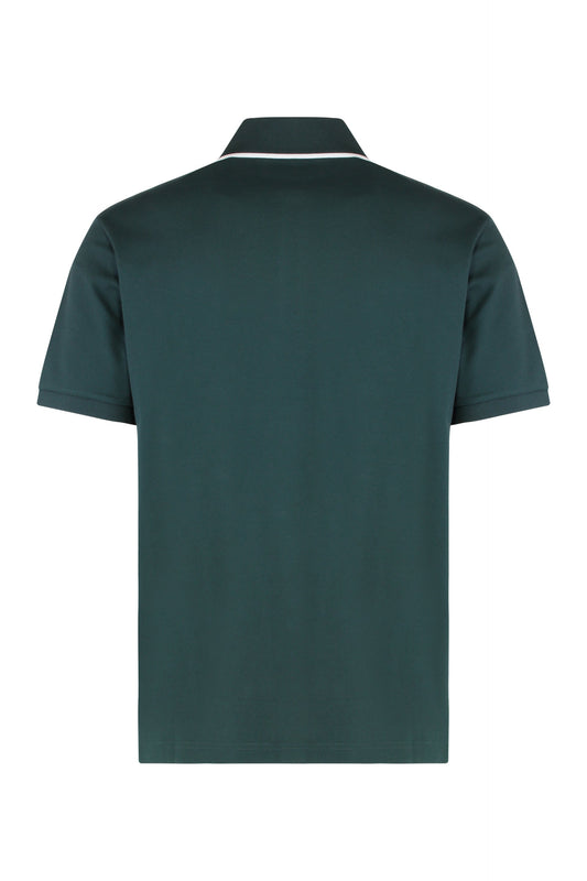Piqué cotton polo with embroidery RTW