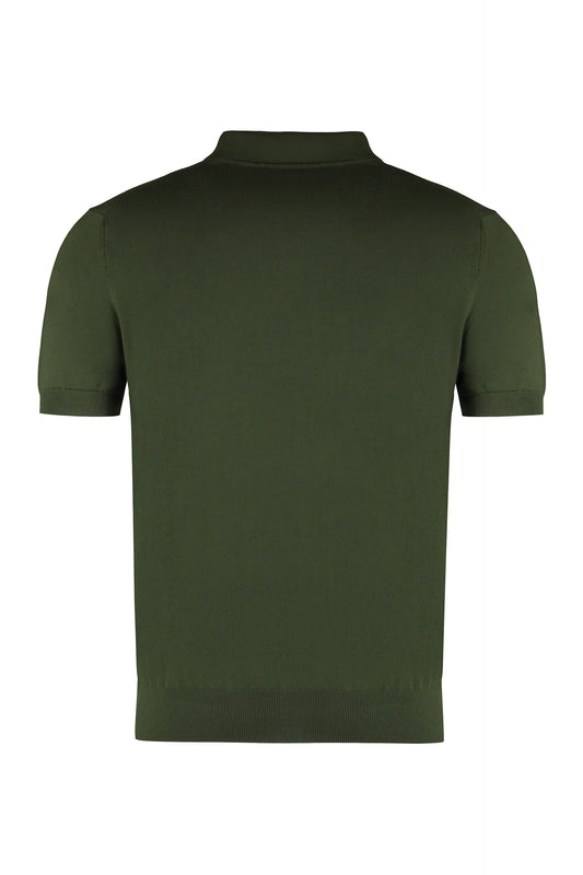 Pleyne knitted cotton polo shirt RTW