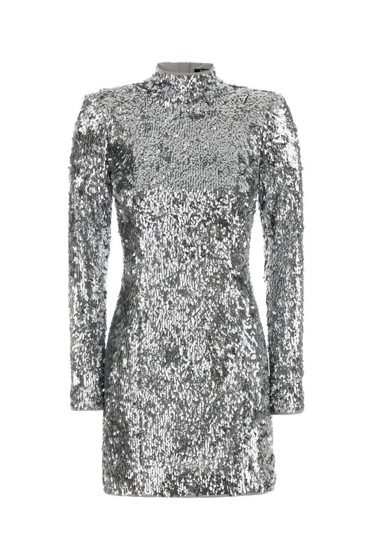 3 BUTTONS SEQUINS SHORT DRESS DRESSES