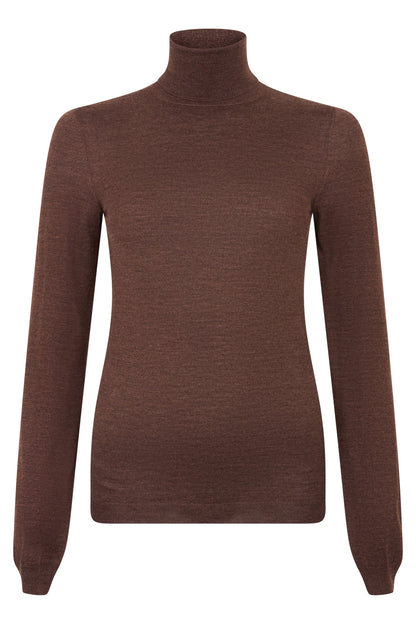 Turtleneck sweater in wool and silk RTW