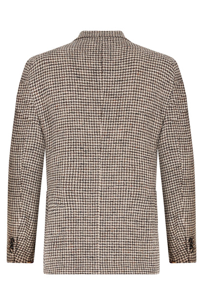 Double-breasted jacket in worked fabric RTW