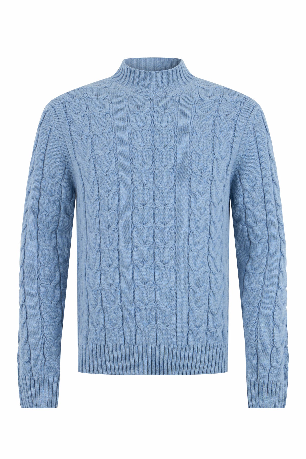 High-neck sweater in wool RTW